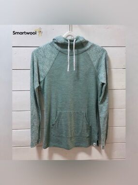 SMARTWOOL Sage Green Knit Hoodie – S/P